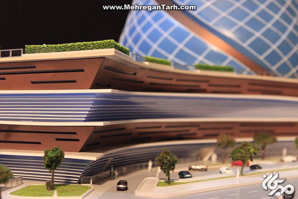ماکت آرمودو پلازا  armudu plaza - مهرگان طرح